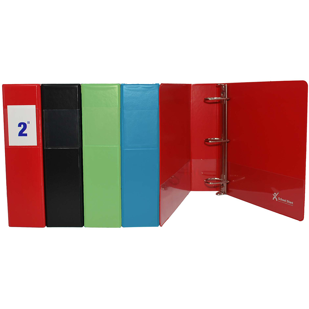 School Start D-Ring Binder (2", Assorted)